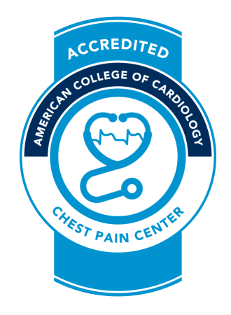American College of Cardiology seal for accredited Chest Pain Center